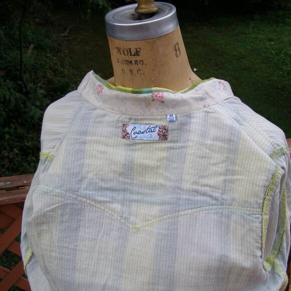 NEW size M 6-8 COASTAL brand Cotton flannel Buttondown shirt - Picture 7 of 9